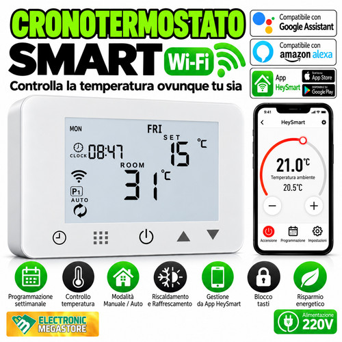 Cronotermostato digitale wifi - cronotermostato,